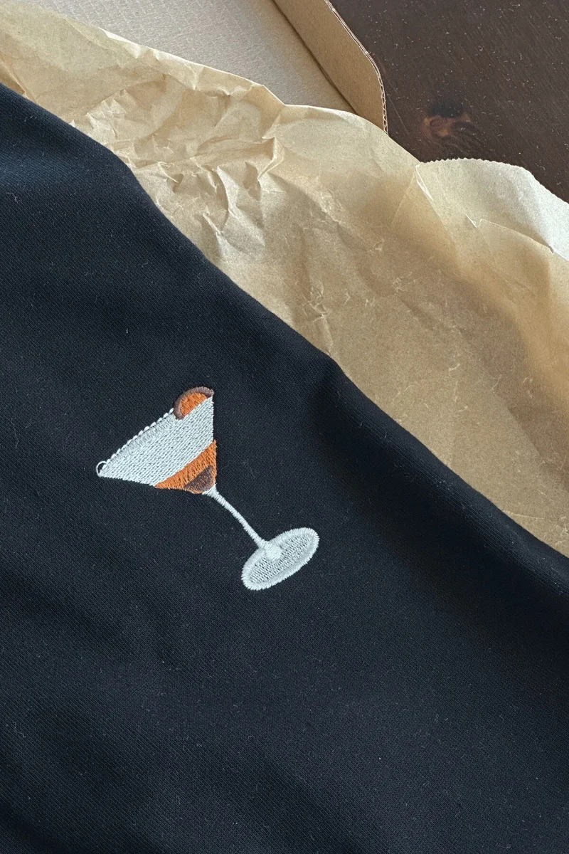 Espresso Martini - Unisex Nakışlı Basic Oversize T-shirt - Ofise Ne Giysem?